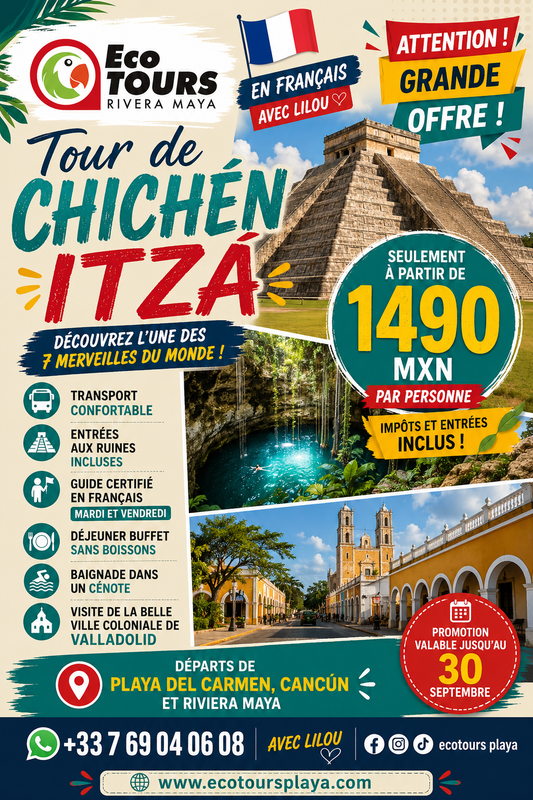 CHICHÉN ITZA CLASICO FRANCÉS 🇫🇷