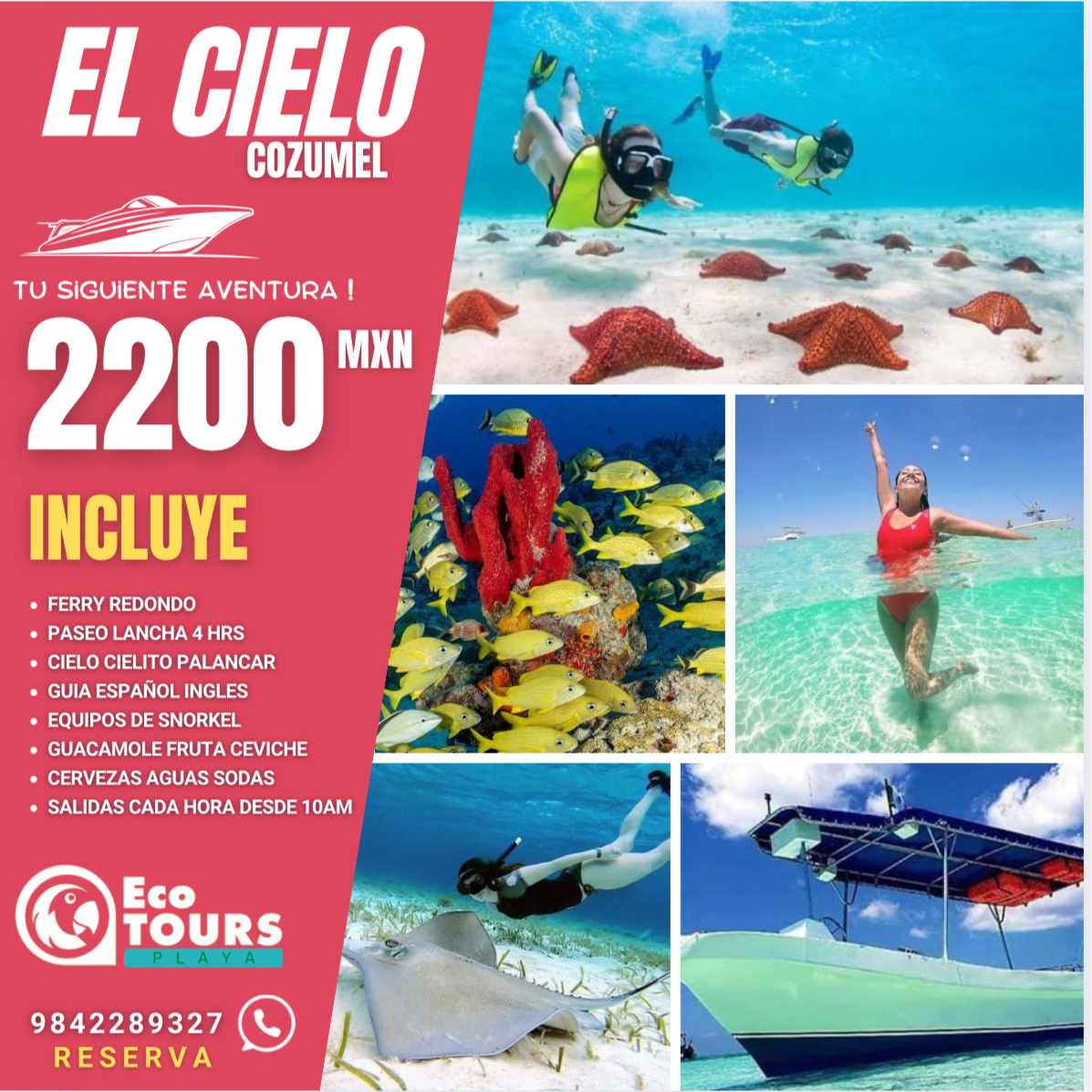 EL CIELO COZUMEL LANCHA