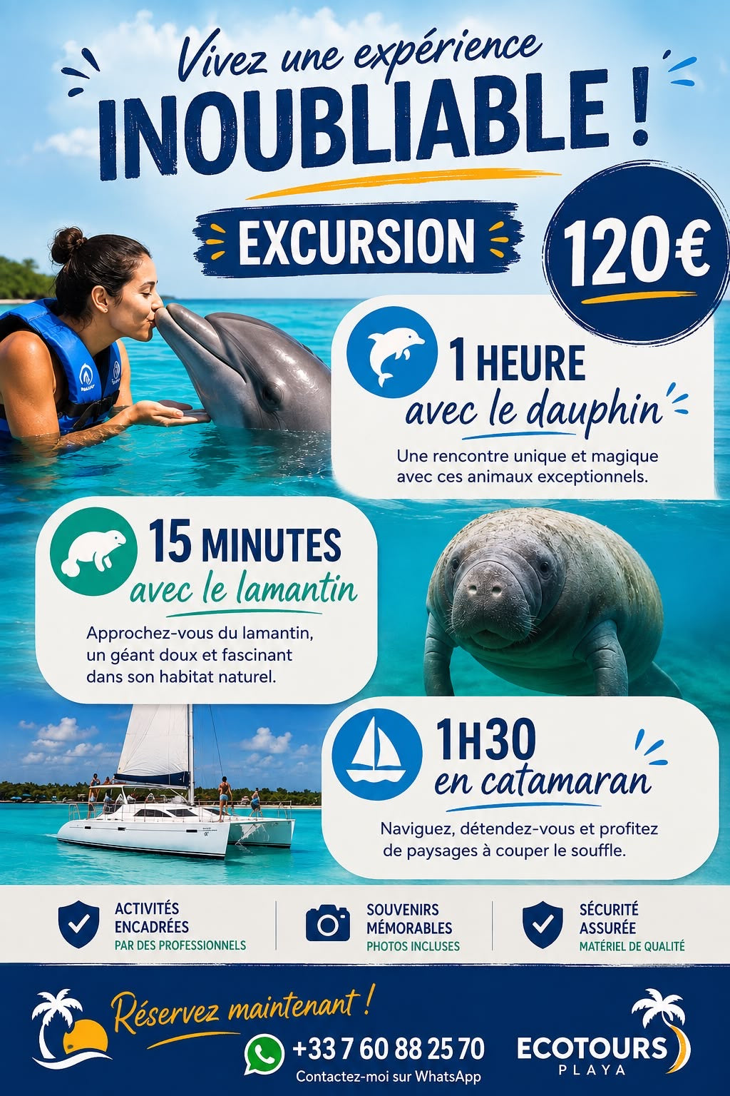 Nada con delfines