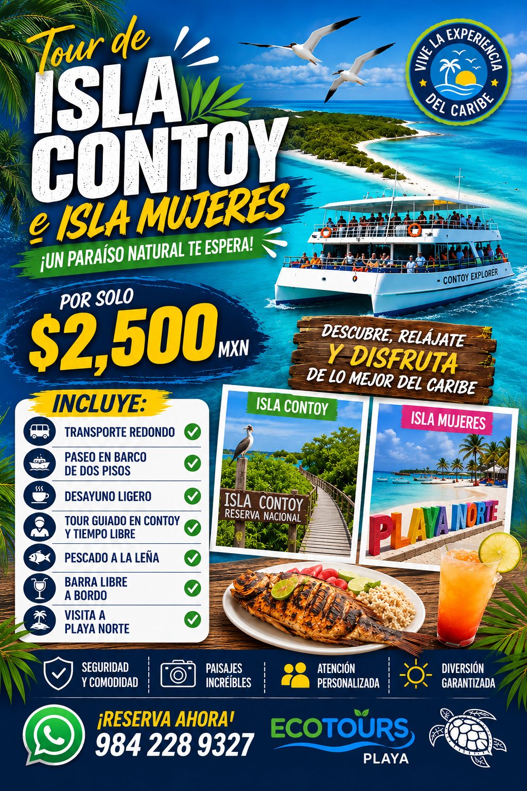 Île Contoy + Île Mujeres