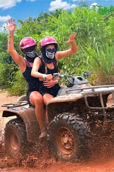 Akumal Adrenaline: Tortugas + ATVs + Tirolesas + Cenote