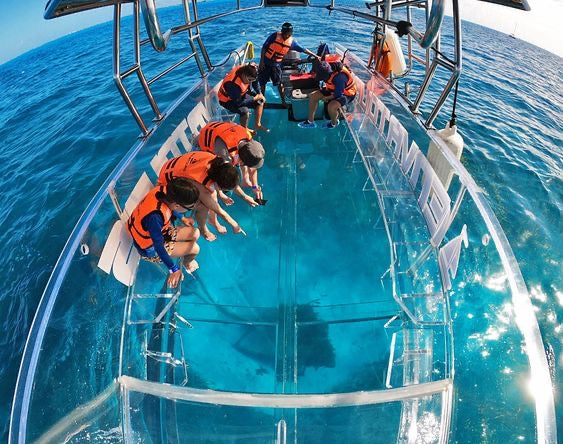 LANCHA TRANSPARENTE COZUMEL O CANCÚN O ISLA MUJERES
